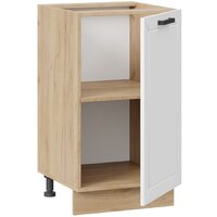 Шкаф напольный Трия Лорас 1Н45 (дуб крафт золотой/холст белый) - Превью изображения №2 — Интернет-магазин Time-Shop