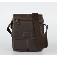 Сумка через плечо Poshete 196-3143-YB42-DBW (коричневый) - Превью изображения №10 — Интернет-магазин Time-Shop