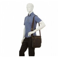 Сумка через плечо Poshete 196-3143-YB42-DBW (коричневый) - Превью изображения №18 — Интернет-магазин Time-Shop