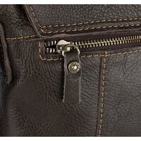 Сумка через плечо Poshete 196-3143-YB42-DBW (коричневый) - Превью изображения №14 — Интернет-магазин Time-Shop