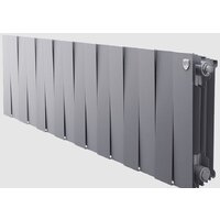 Биметаллический радиатор Royal Thermo PianoForte 300 Silver Satin (16 секций) боковое подключение - Превью изображения №3 — Интернет-магазин Time-Shop