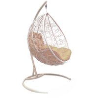 M-Group Капля 11020101 (белый ротанг/бежевая подушка)