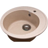 Кухонная мойка GranAlliance G-10 (бежевый) - Превью изображения №2 — Интернет-магазин Time-Shop