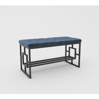 Hype Mebel Квадро Люкс (черный/синий)