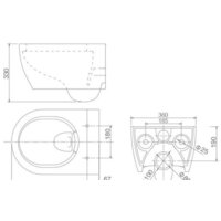 Унитаз подвесной SSWW CT2039V-B - Превью изображения №6 — Интернет-магазин Time-Shop