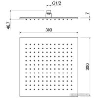 Душевая лейка Aquatek AQ2078CR - Превью изображения №3 — Интернет-магазин Time-Shop