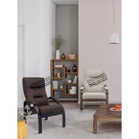 Интерьерное кресло Импэкс Leset Лион (орех текстура/малмо 28/коричневый) - Превью изображения №13 — Интернет-магазин Time-Shop