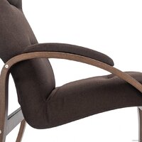 Интерьерное кресло Импэкс Leset Лион (орех текстура/малмо 28/коричневый) - Превью изображения №8 — Интернет-магазин Time-Shop