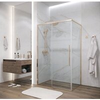 Душевая стенка Grossman Galaxy 90x195 200.K33.01.90.32.00 (золото сатинстекло прозрачное) - Превью изображения №6 — Интернет-магазин Time-Shop