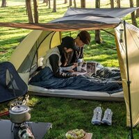 Кемпинговая палатка Naturehike Butterfly NH21YW132 210T 6927595782910 (желто-коричневый) - Превью изображения №7 — Интернет-магазин Time-Shop