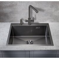 Кухонная мойка Milacio Denia 59 Steel MC.77499 (вороненая сталь) - Превью изображения №3 — Интернет-магазин Time-Shop