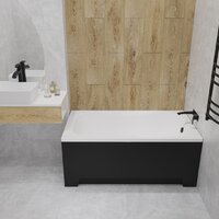 Ванна Lauter Sophia 130 21205130 (с каркасом и сифоном 21Y11021 матовый черный) - Превью изображения №26 — Интернет-магазин Time-Shop