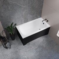 Ванна Lauter Sophia 130 21205130 (с каркасом и сифоном 21Y11021 матовый черный) - Превью изображения №20 — Интернет-магазин Time-Shop