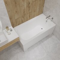 Ванна Lauter Sophia 130 21205130 (с каркасом и сифоном 21Y11021 матовый черный) - Превью изображения №16 — Интернет-магазин Time-Shop