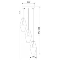 Подвесная люстра Евросвет Prism 50236/3 янтарный - Превью изображения №3 — Интернет-магазин Time-Shop