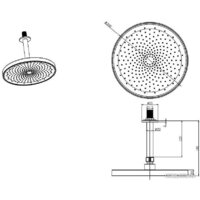 Верхний душ Aquatek AQ2070CR - Превью изображения №2 — Интернет-магазин Time-Shop