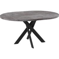 Кухонный стол Мамадома Ronaldo-120 раздвижной 120-160 (дымчатая керамика/черный) - Превью изображения №2 — Интернет-магазин Time-Shop