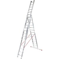 Лестница-стремянка Новая высота NV 523 трёхсекционная индустриальная 3x11 ступеней - Превью изображения №2 — Интернет-магазин Time-Shop