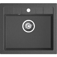 Кухонная мойка GranFest Quadro 561 (графит) - Превью изображения №1 — Интернет-магазин Time-Shop