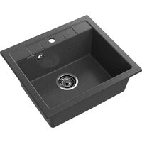 Кухонная мойка GranFest Quadro 561 (графит) - Превью изображения №3 — Интернет-магазин Time-Shop