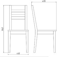 Стул Белдревизделие Фернан ДМ-2 (Е 50) - Превью изображения №4 — Интернет-магазин Time-Shop