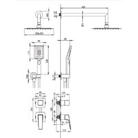 Душевая система  Deante Blur NQL 09YK - Превью изображения №9 — Интернет-магазин Time-Shop
