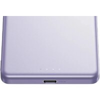 Внешний аккумулятор Xiaomi Super Slim Magnetic Power Bank 5000mAh WPB0507S (сиреневый, международная версия) - Превью изображения №2 — Интернет-магазин Time-Shop