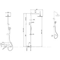 Душевая система  Allen Brau Eclipse 3.0 5.E1A11-31 - Превью изображения №2 — Интернет-магазин Time-Shop