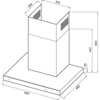 Кухонная вытяжка Krona Onyx 600 Glass S (черный) - Превью изображения №18 — Интернет-магазин Time-Shop