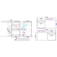  Aqwella Тумба под умывальник Forma FOR01052 L - Превью изображения №7 — Интернет-магазин Time-Shop