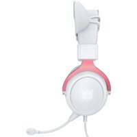 Наушники Onikuma X10 (белый/розовый, с ушками) - Превью изображения №2 — Интернет-магазин Time-Shop