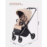 Коляска прогулочная «книга» Rant Golf RA101 (latte beige) - Превью изображения №4 — Интернет-магазин Time-Shop