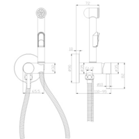 Смеситель без скрытого механизма Rossinka Silvermix X25-51 - Превью изображения №2 — Интернет-магазин Time-Shop