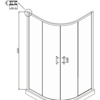 Душевой уголок Ambassador Kingston 14011104 90х90 - Превью изображения №8 — Интернет-магазин Time-Shop