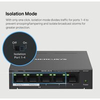 Неуправляемый коммутатор Mercusys MS105GP - Превью изображения №7 — Интернет-магазин Time-Shop