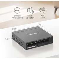 Неуправляемый коммутатор Mercusys MS105GP - Превью изображения №10 — Интернет-магазин Time-Shop