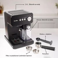 Рожковая кофеварка Breville Prima Latte Compact VCF183X - Превью изображения №7 — Интернет-магазин Time-Shop