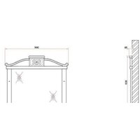  BelBagno Зеркало BB45S/PBA - Превью изображения №3 — Интернет-магазин Time-Shop