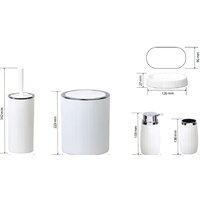 Набор аксессуаров для ванной Bemeta Home 290000209 (белый) - Превью изображения №2 — Интернет-магазин Time-Shop