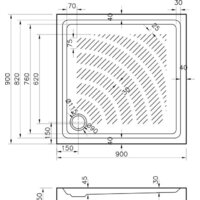 Душевой поддон Lavinia Boho Rock 37074900 90х90 - Превью изображения №7 — Интернет-магазин Time-Shop