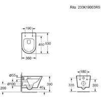Унитаз подвесной Ambassador Ritz 233K19003RS - Превью изображения №11 — Интернет-магазин Time-Shop