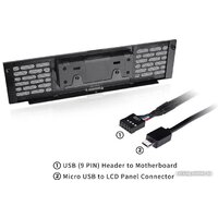 ЖК-панель Thermaltake LCD Panel Kit Tower 200 AC-066-OO1NAN-A1 - Превью изображения №2 — Интернет-магазин Time-Shop