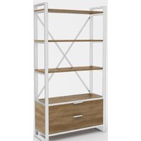 Hype Mebel Стандарт Люкс 80x200 (белый/дуб галифакс олово)