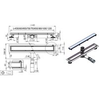 Трап/канал Roxen Supra Black 91050-75 - Превью изображения №7 — Интернет-магазин Time-Shop