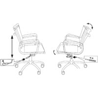 Офисное кресло Бюрократ CH-993-Low/Orange - Превью изображения №5 — Интернет-магазин Time-Shop
