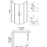 Душевой уголок Niagara NG-6807-08 100x100x190 - Превью изображения №3 — Интернет-магазин Time-Shop