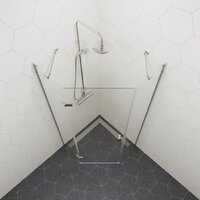 Душевой уголок Triton Сигма 100x100 (хром, без поддона) - Превью изображения №11 — Интернет-магазин Time-Shop