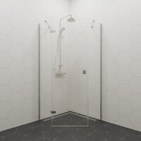 Душевой уголок Triton Сигма 100x100 (хром, без поддона) - Превью изображения №10 — Интернет-магазин Time-Shop