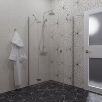 Душевой уголок Triton Сигма 100x100 (хром, без поддона) - Превью изображения №8 — Интернет-магазин Time-Shop