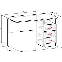 Стол Мебель-класс Альянс МКД-218 (белый/дуб сонома) - Превью изображения №3 — Интернет-магазин Time-Shop
